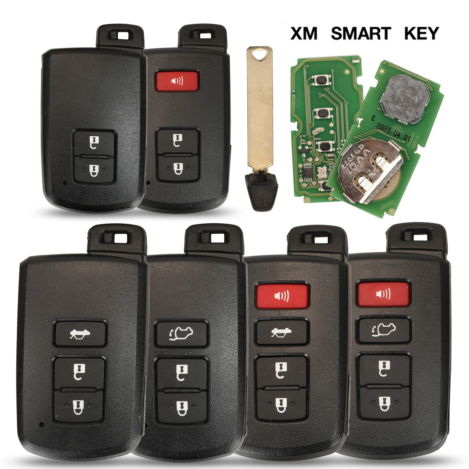 jingyuqin Xhorse VVDI XM Smart Key Universal Remote Circuit Board For Toyota RAV4 Max VVDI2 VVDI Mini Support Renew &Rewrite