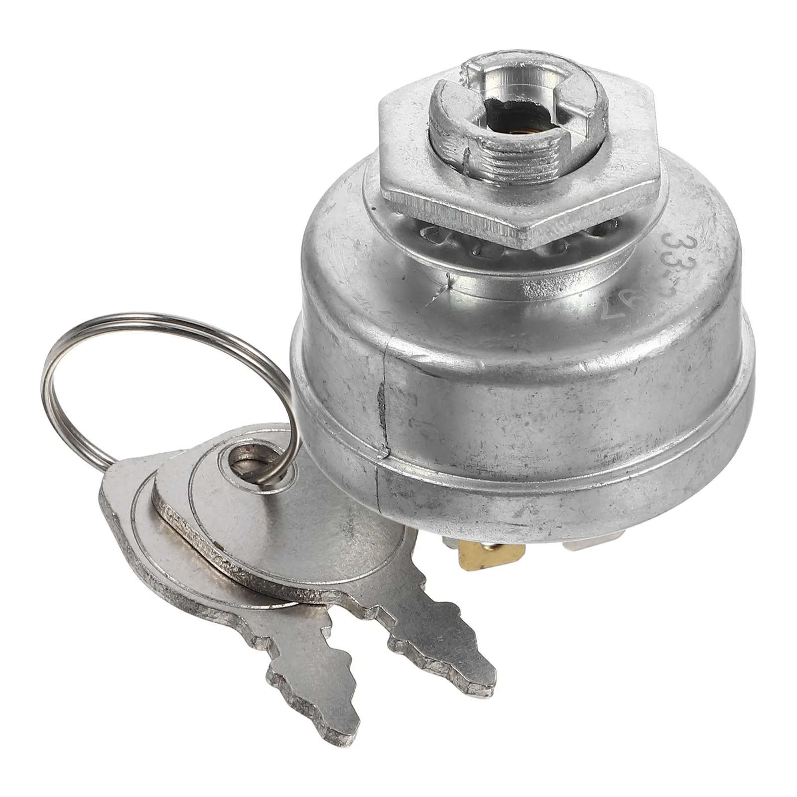 Mower Ignition Switch Replacement Starter Zinc Alloy Switch Panel Compatible 1754250 Key Operated Secure Fit for Front Engine