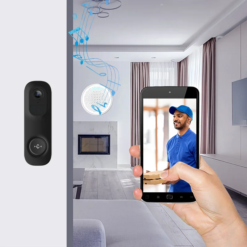 Imagem -03 - Vicohome App Wifi Campainha ip Visual Door Viewer Video Door Phone com Carrilhão Interior Uhd 156 Graus Wide Angle 3mp 2k