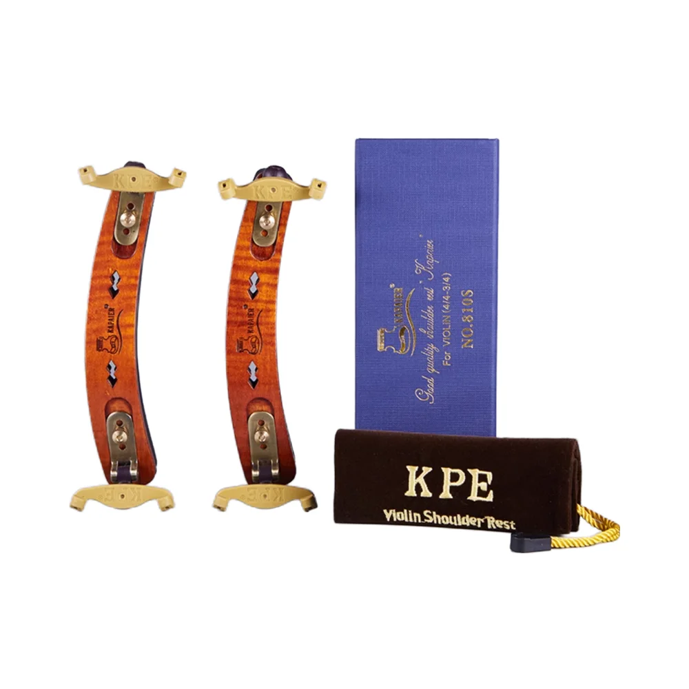 810S Series Ergonomic Violin Maple Wood Shoulder Rest  4/4 -3/4  Adjustable Width