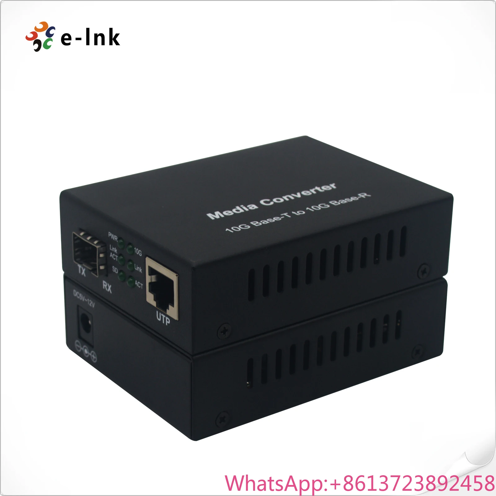 10G Media Converter 10GBase-T RJ45 to 10GBase-R SFP+ Multi-Rate for 1000M/2.5G/5G/10G Network Expansion