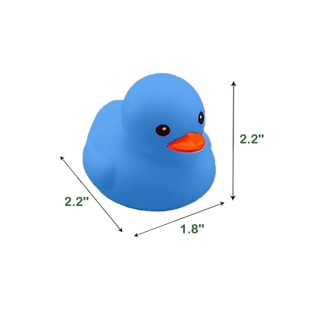 1-100 pcs Blue Rubber Ducks, Toys Squeaky Rubber Ducks Cute Float Duckies for  Birthday Party Favors Class Prizes Car Decor