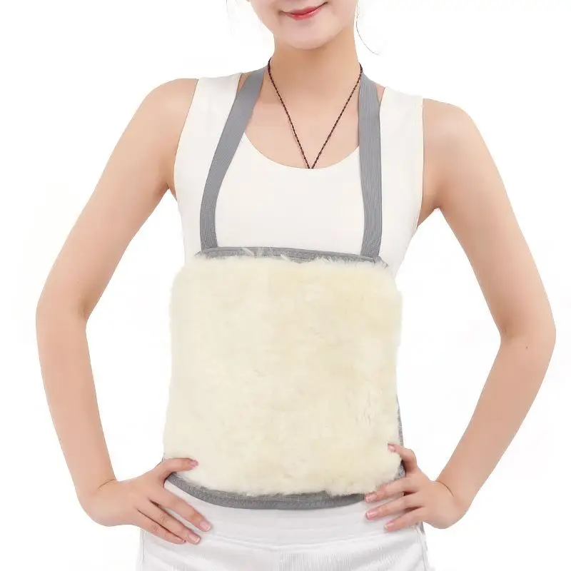 1Pc Adult Winter Warm Thickened Windproof Plush Wool Waist Protection Belt for Men Women Uterus and Stomach Protection