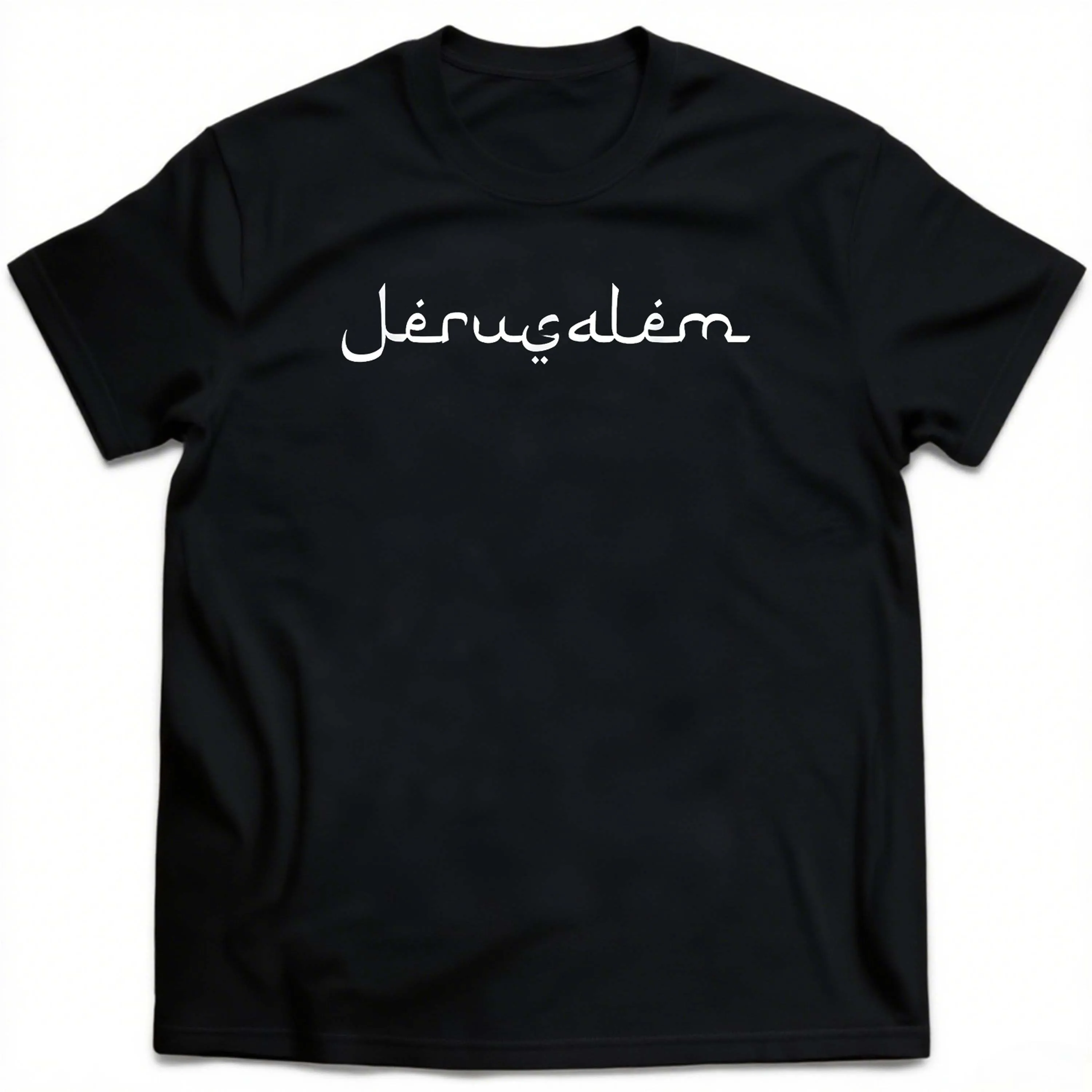 Plus Size Men's T-Shirt, Black Pure Cotton Crew Neck, Suitable for Outdoor Wear in Spring and Summer, Casual and Comfortable