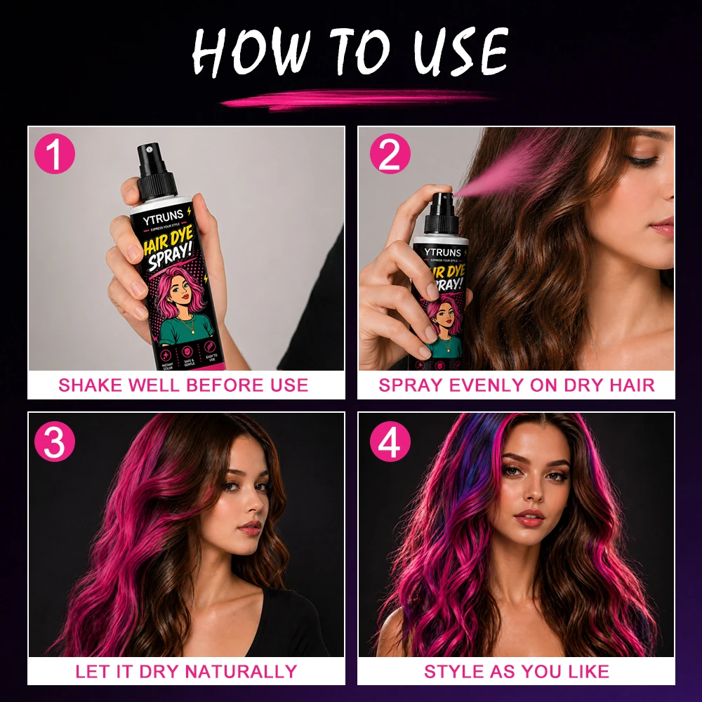 Временный спрей для окрашивани – обзор и цена Purple Toning Shampoo
