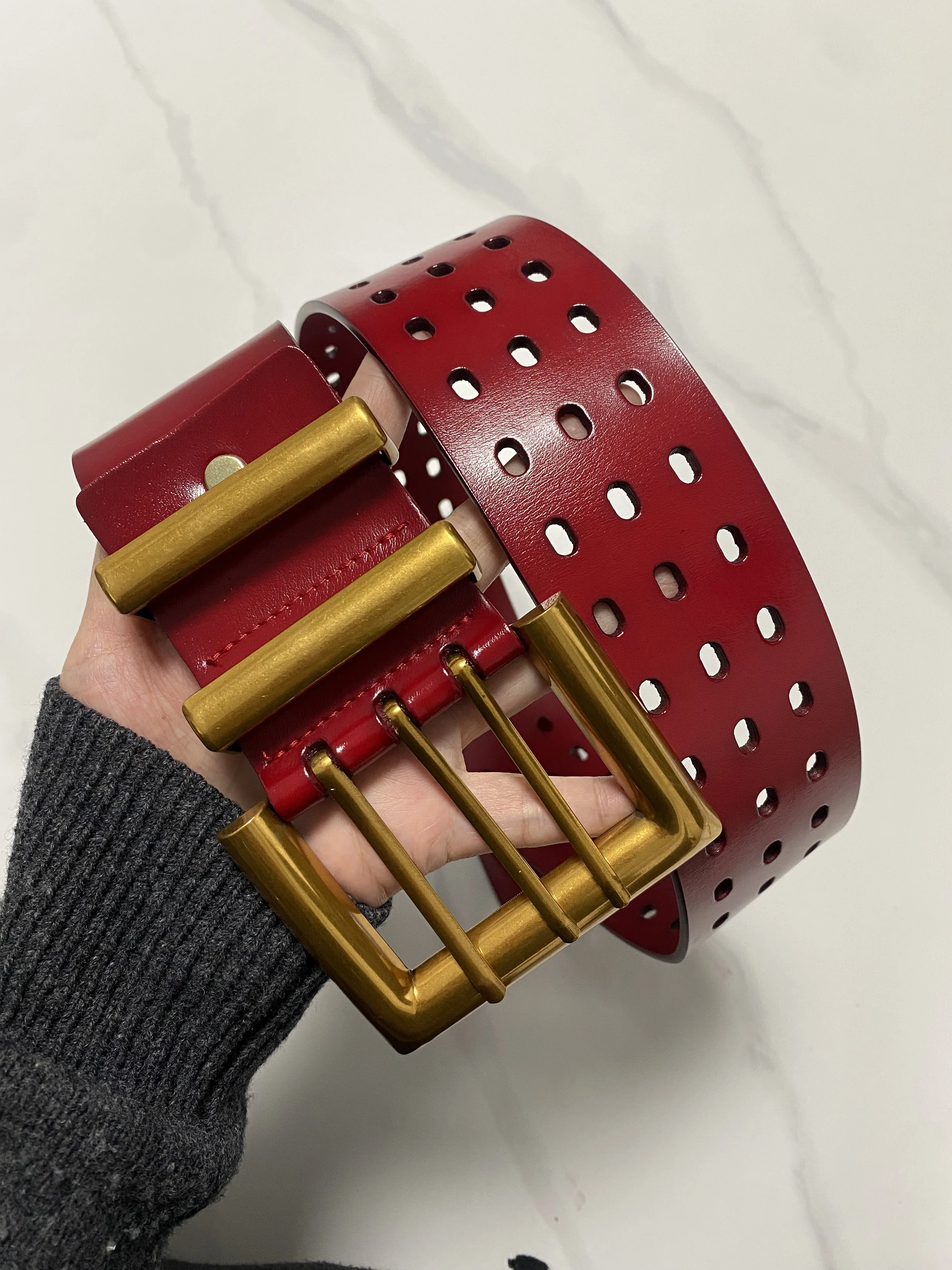 المرأة خمر الذهب مشبك جلد طبيعي فستان Cummerbunds الكورسيهات حزام أحزمة الديكور حزام عريض TB377