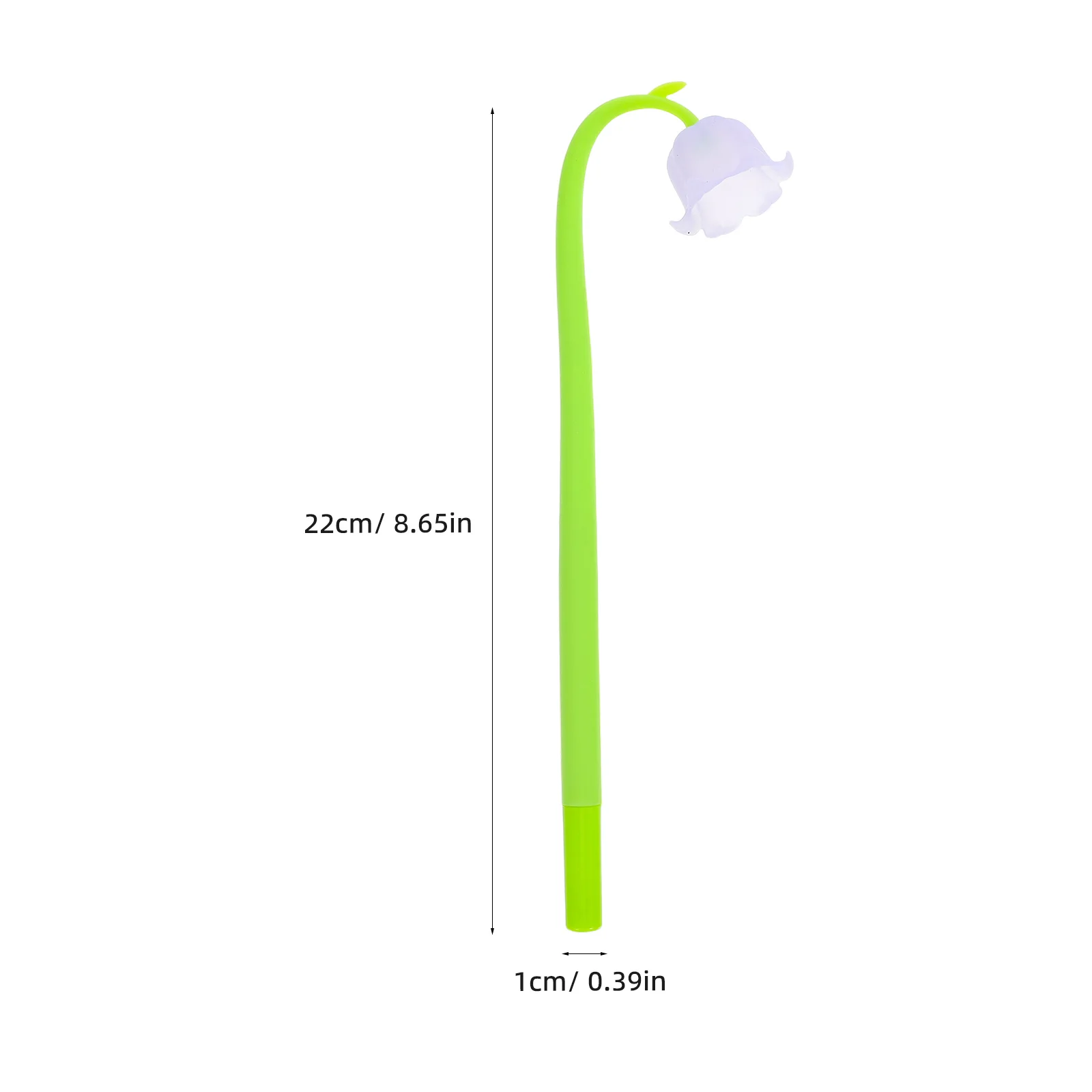 10 قطع من أقلام جل زهرة الزنبق، مجموعة أقلام كتابة سلسة من البلاستيك المريح، هدايا للطلاب، أقلام كتابة لطيفة