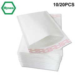 10/20Pcs Kraft Bubble Mailers Padded Envelopes for Mailing Shipping Packing Kraft Paper Cushion Envelopes White Bubble Bag