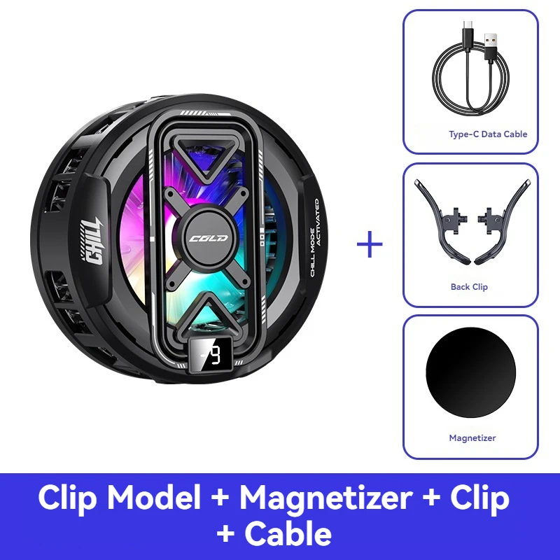 Semiconductor Magnetic Phone & Tablet Cooler with Temp Display