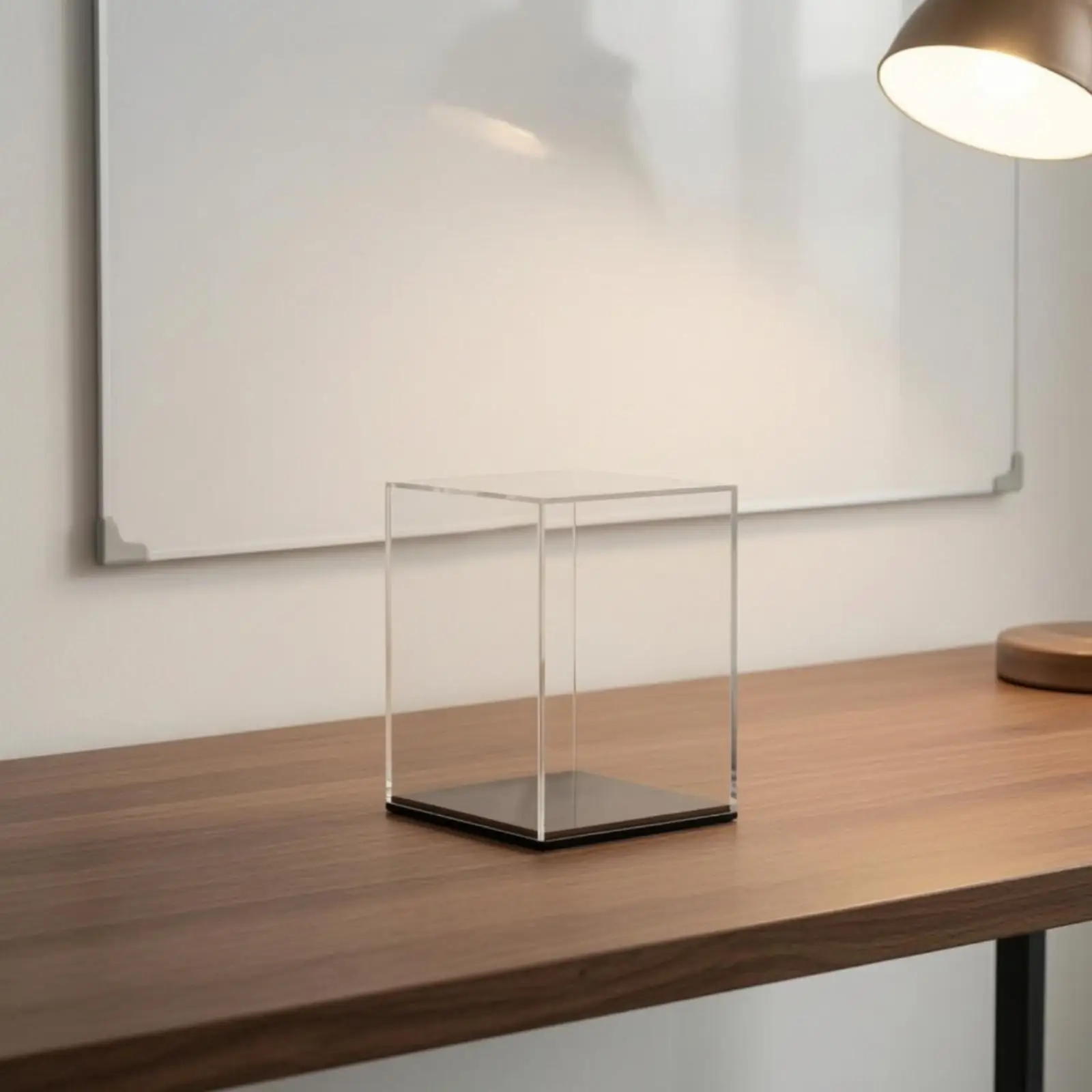 Transparent Display Box with Protective Cover for Collectors and Hobbyists Desktop Showcase