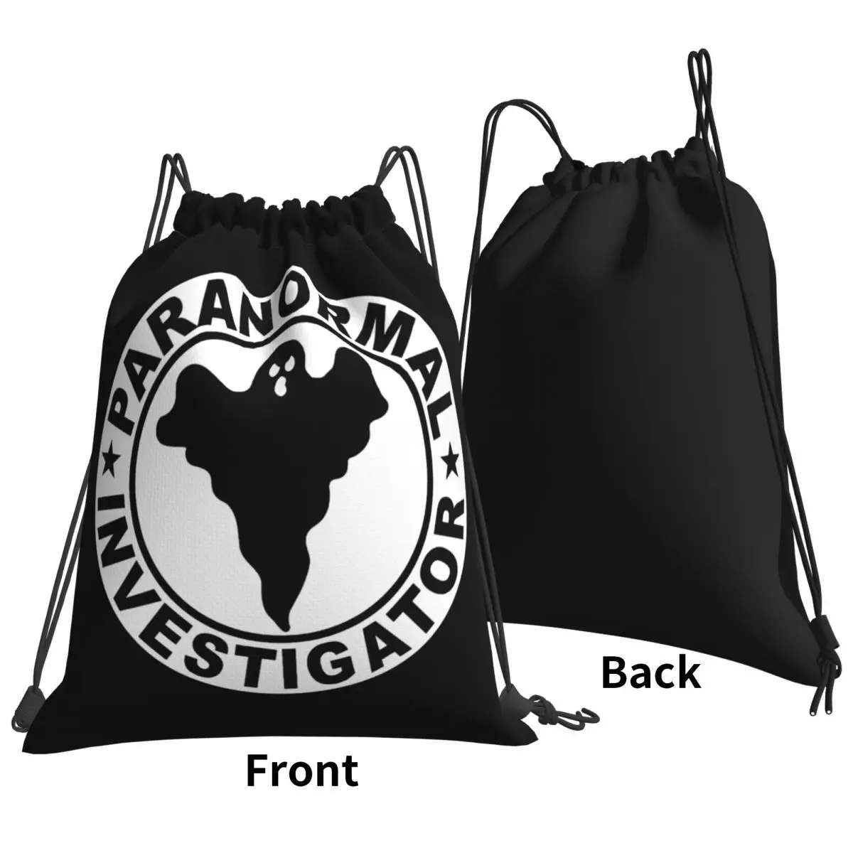 Paranormal Investigator Supernatural Ghost Logo Drawstring Bags Gym Bag Newest Shopping Bag