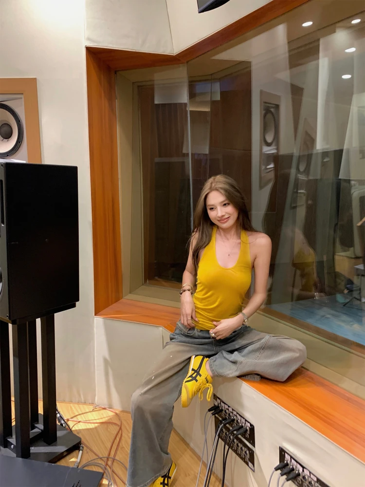 

Легкая летняя женская майка NanaByNana Canne Night из льна, облегающая, для повседневной носки, цвет...