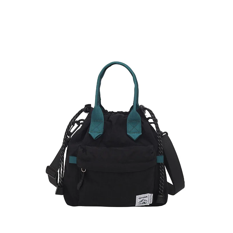 

Lightweight Nylon Drawstring Backpack Women Large Capacity Outdoor Hiking Travel Yellow Casual Sport Rucksack Small Crossbody Bg