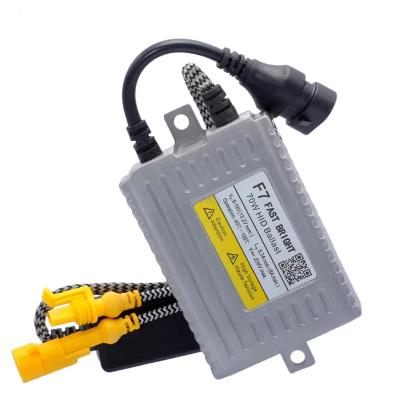 حقيقي DLT F7 70 واط الإضاءة الصابورة مع 70000LM HID زينون لمبة عدة السيارات سيارة العلوي عدة H1 H7 H11 D2H HB3 HB4 6000K 4300K