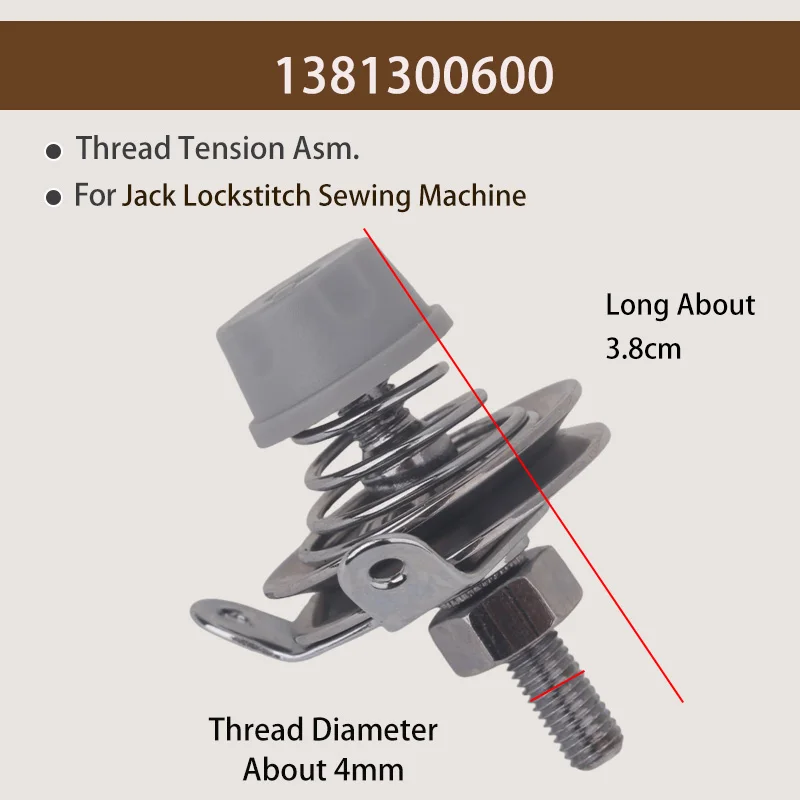Original Thread Tension Asm 1381300400 1381300500 1381300600 Big Thread Gripper Bottom Gripper Clamp 2 Holes Jack Lockstitch Sew