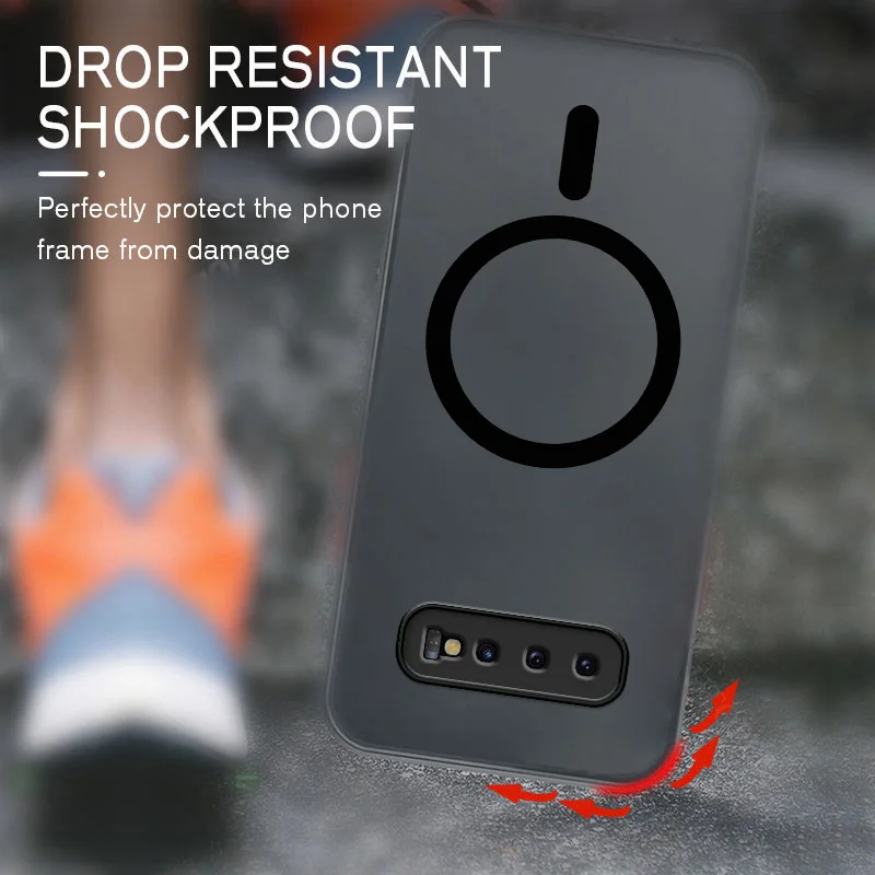 Matte Magnetic Suction Phone Case for Samsung Galaxy Note10plus Note10+ Note9 Note8 S10 S10+ S9 S8 PLUS Hard Case Anti-collision view 6