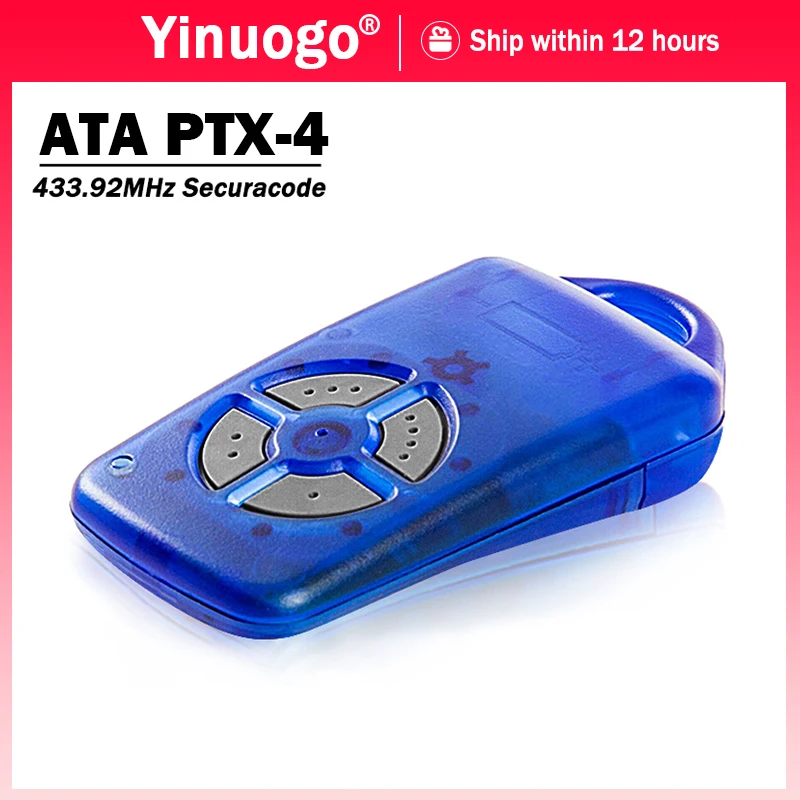Work With ATA PTX-4 Remote Control 433.92MHz Rolling Code ATA SecuraCode PTX4 Garage Door Opener