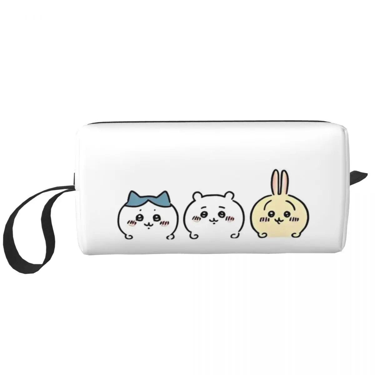 Simpatiche borse per il trucco dei cartoni animati Chiikawa Kawaii Hachiware Usagi Borsa per cosmetici da uomo Borsa da viaggio di tendenza per riporre la borsa