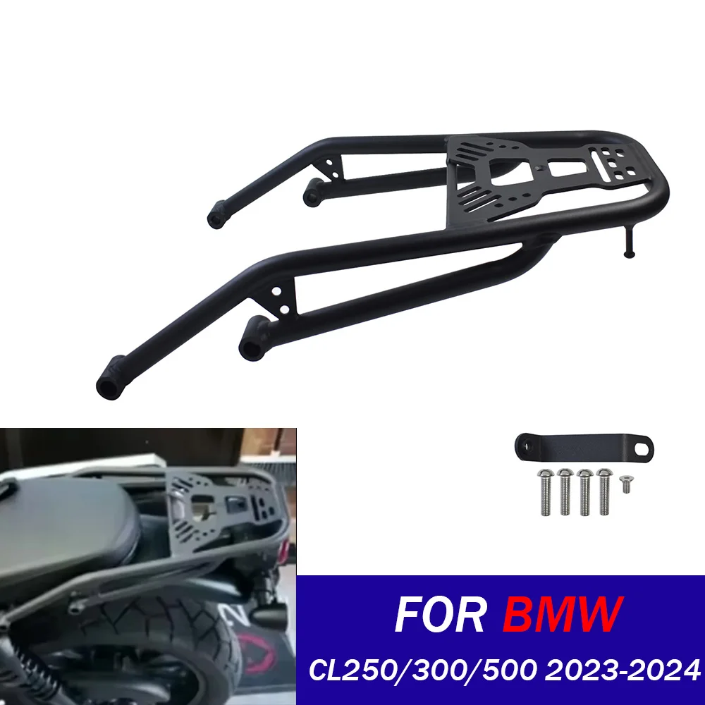 

Motorcycle Rear Rack Tube Type Black Top Carrier For Honda SCL CL 250 300 500 2023 2024 Steel Carrier Tail Storage Support