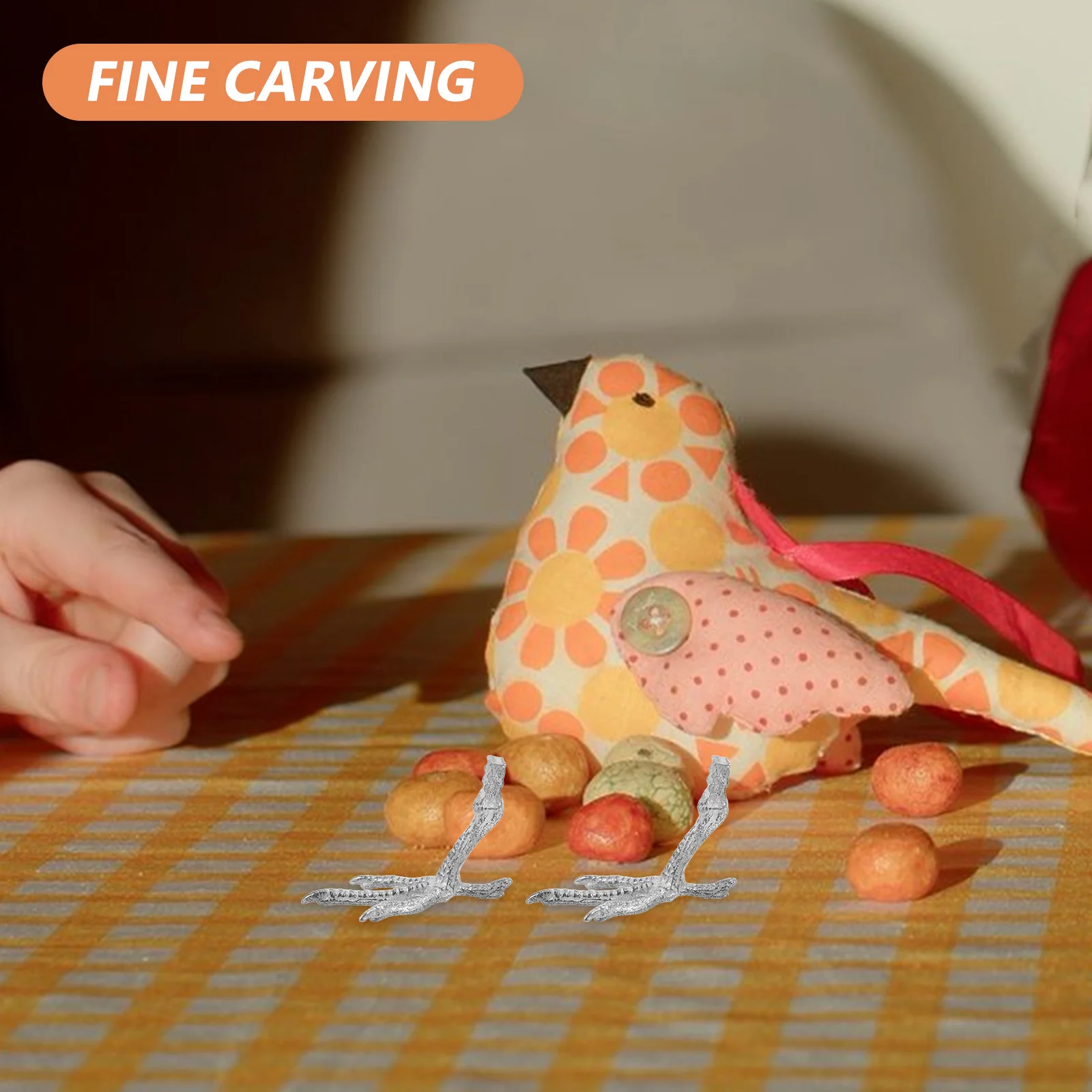 10 قطعة أقدام واقعية ل تقليد الببغاء مخلب ديكور الحرفية أقدام الطيور الحديد باو Diy بها بنفسك مشاريع نابض بالحياة الببغاء القدم محاكاة #3