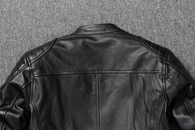 Vintage genuine cowhide leather jacket men's biker jacket men's biker clothing Spring Festival Asian yards