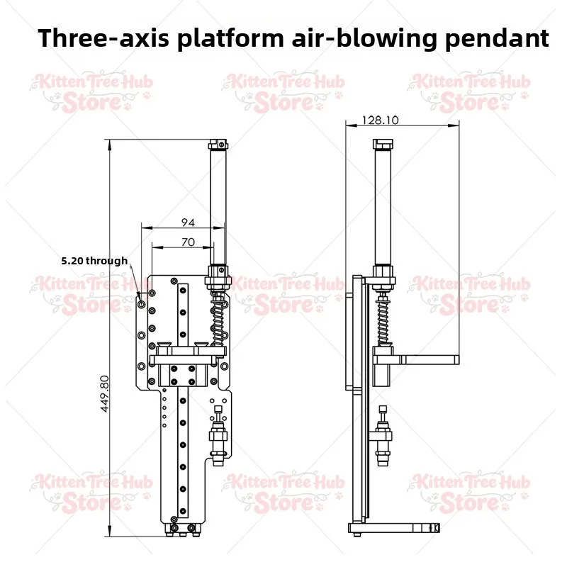 Automatic screw feeder electric batch z-axis pendant module blowing type