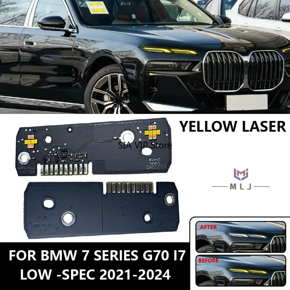 

Yellow Daytime Running Light DRL Chips For BMW 7 series G70 I7 2021-2024 Low-end version DRL LED Board 63115A5F625 63115A5F626