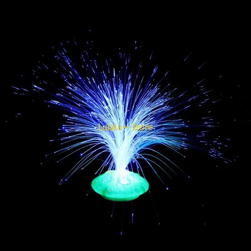 Luz fibra óptica Y4QA, lámpara LED colorida para fiesta, batería nocturna, decoración del hogar, boda