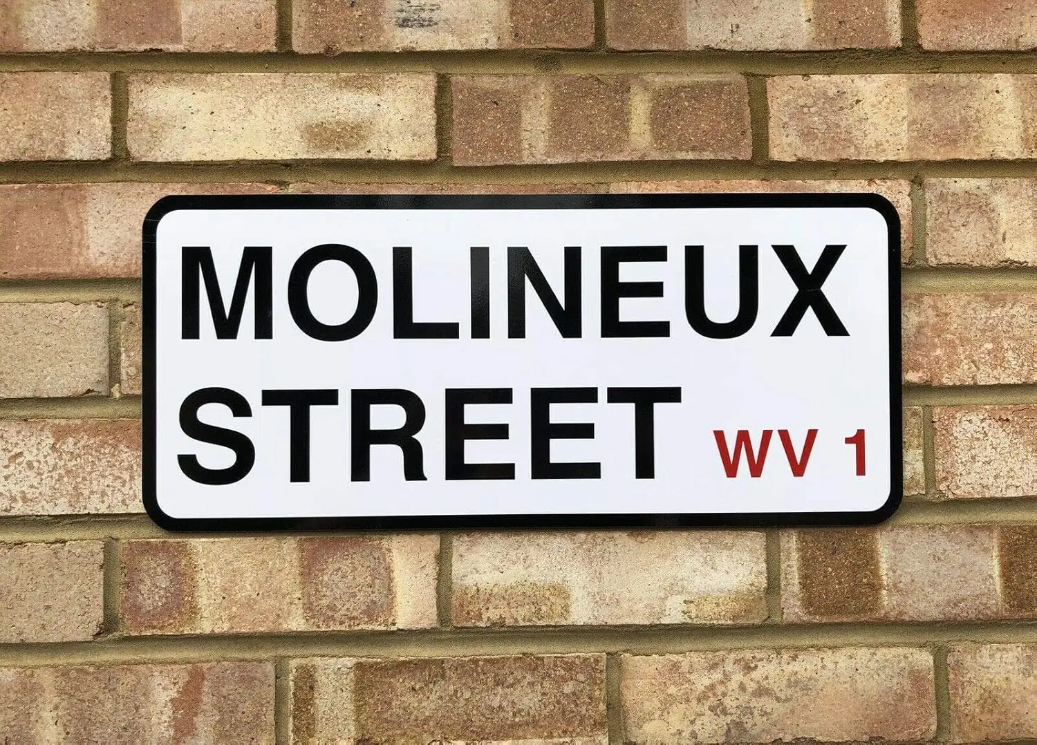 Letrero de metal SIGNCHAT Wolverhampton Wanderers Road Street Sign, decoración de pared, letrero de estaño de 8x12 pulgadas