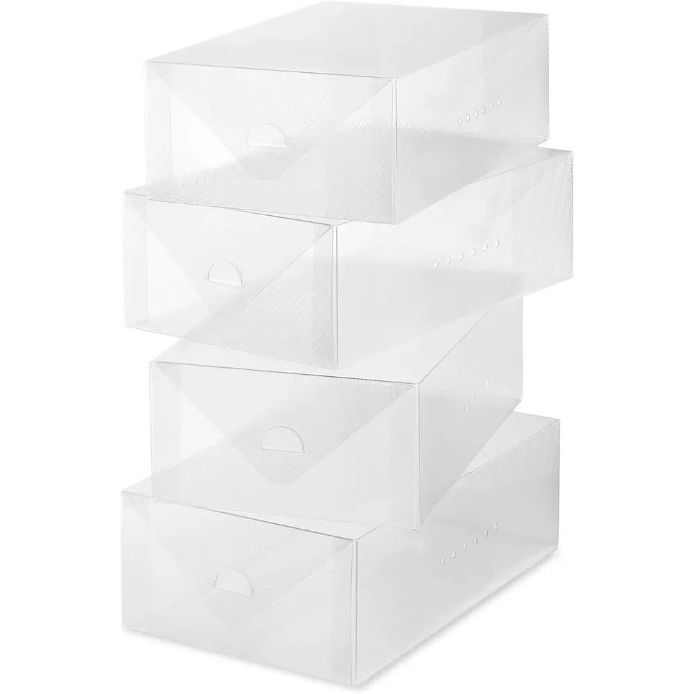 

Коробка для женской обуви Clear Vue, набор из 4 штук, белая, 4 штуки в упаковке