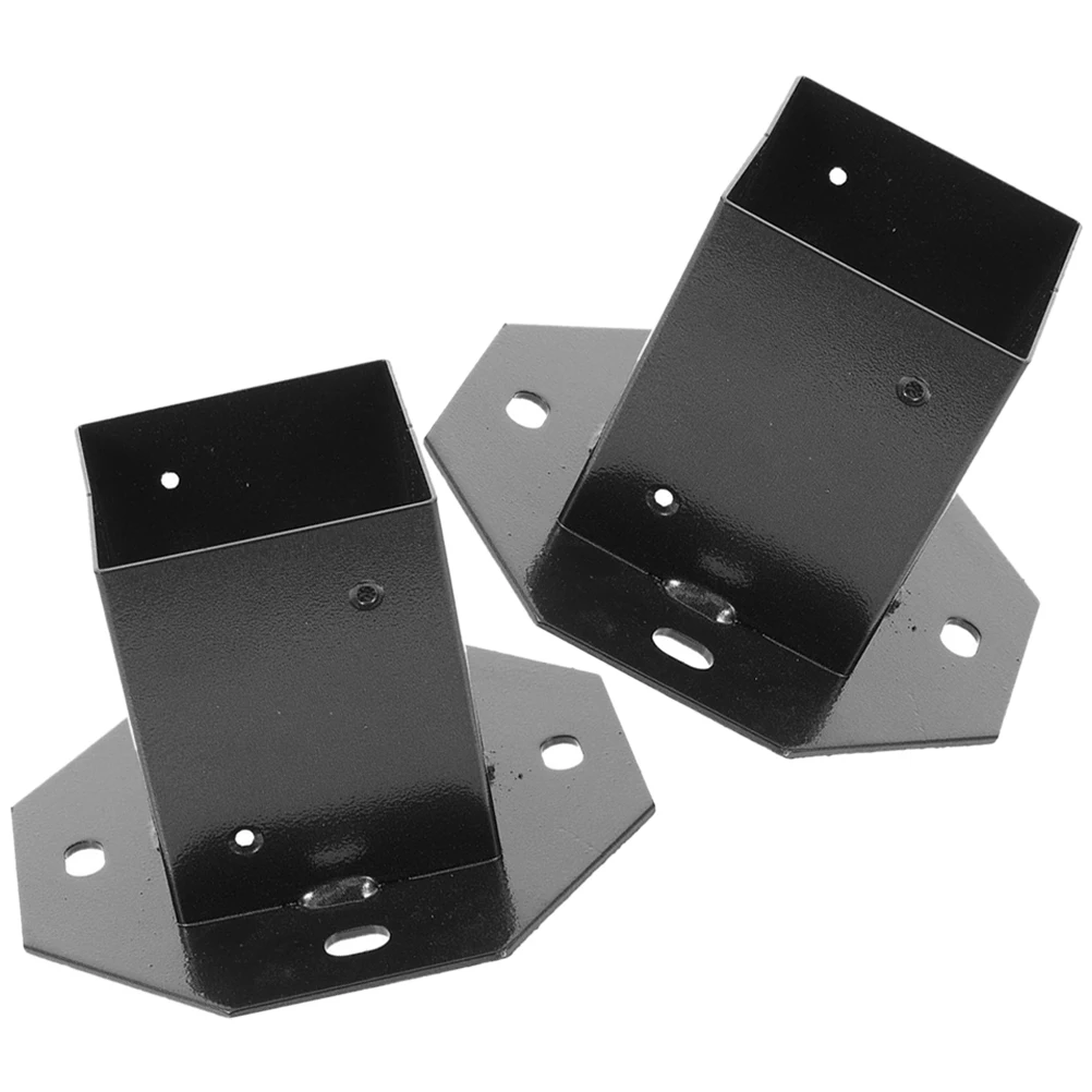 

2pcs Post Base Mailbox Bracket Protector Fence Wood Metal Easy Install Deck Post Bracket Hardware Accessories