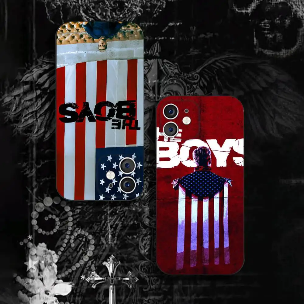 

Homelander the B- boys Luxury Liquid Silicone Phone Case For iPhone 17 16 15 14 13 12 Pro Max