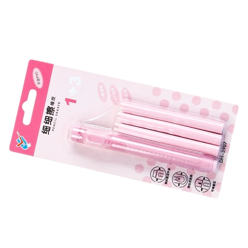 Retractable Pencil Erasers with Erasers Refills Push-Pull Erasers Erasers Stationery Erasers Back to School Gift