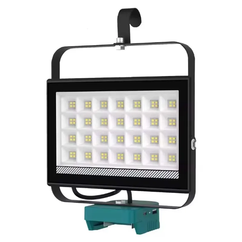 

Portable Work Light With Hook Handheld 112LED Emergency 6500LM Rechargeable Camping Flood Light for DeWalt Makita Milwaukee Lamp