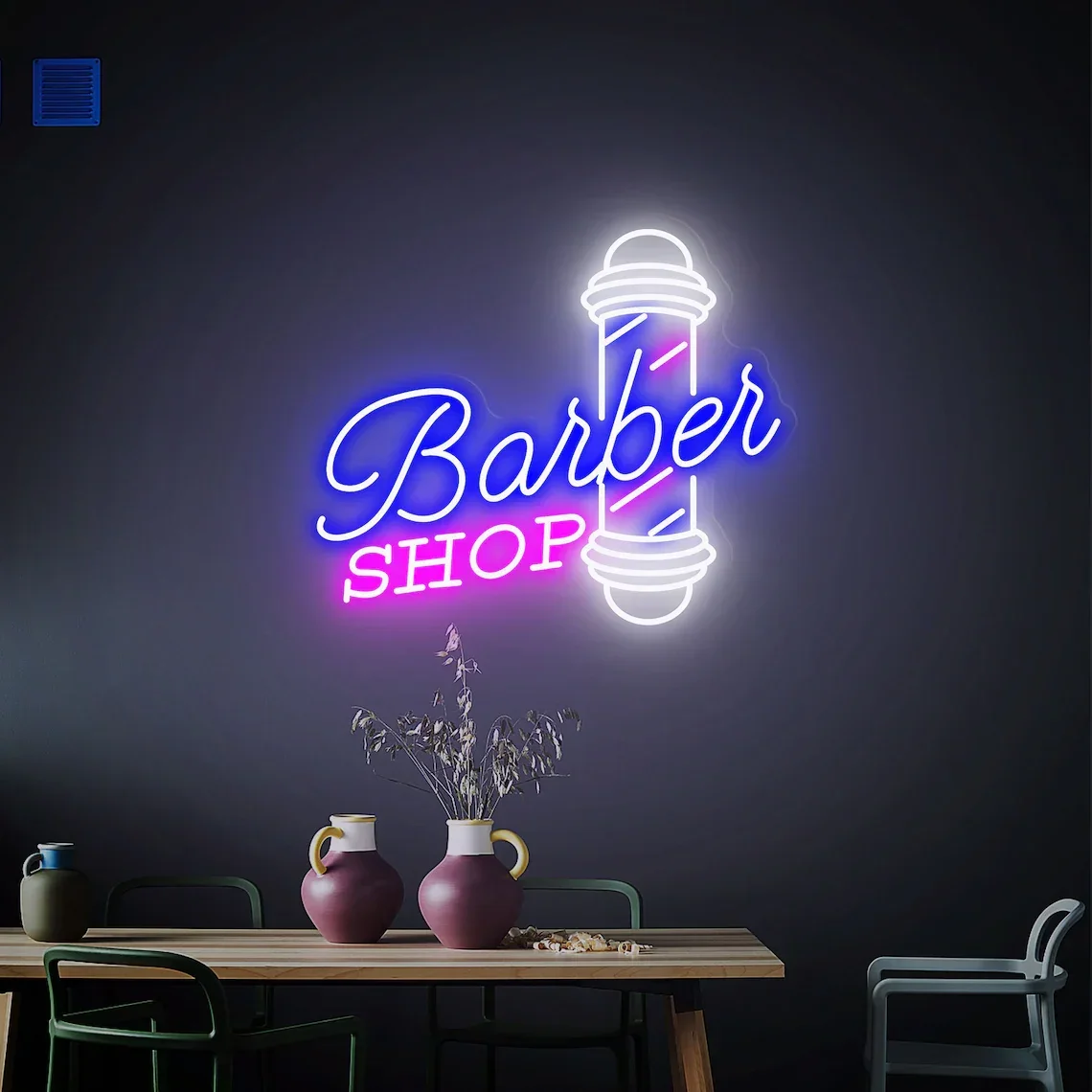 Barber Shop Neon Signs, Wall Decor Led Light, Custom Barber Sign