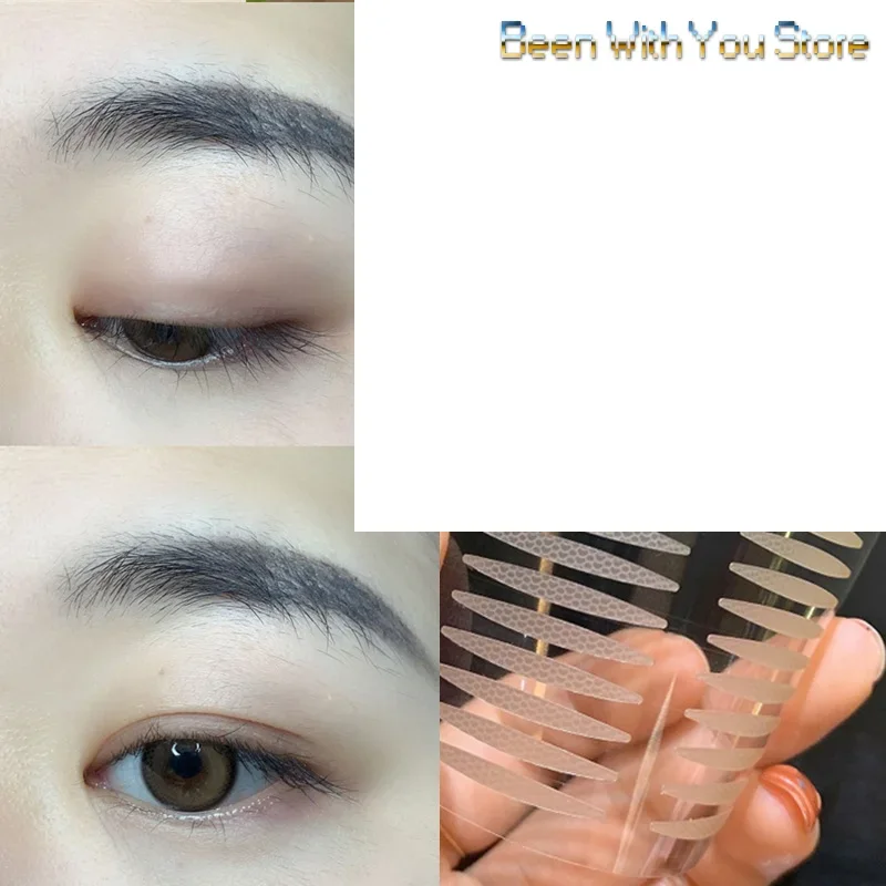 1 แผ่นสติกเกอร์เทปตาที่มองไม่เห็น Double Fold ตาวาง Self-กาวเทปแต่งหน้าเครื่องมือ