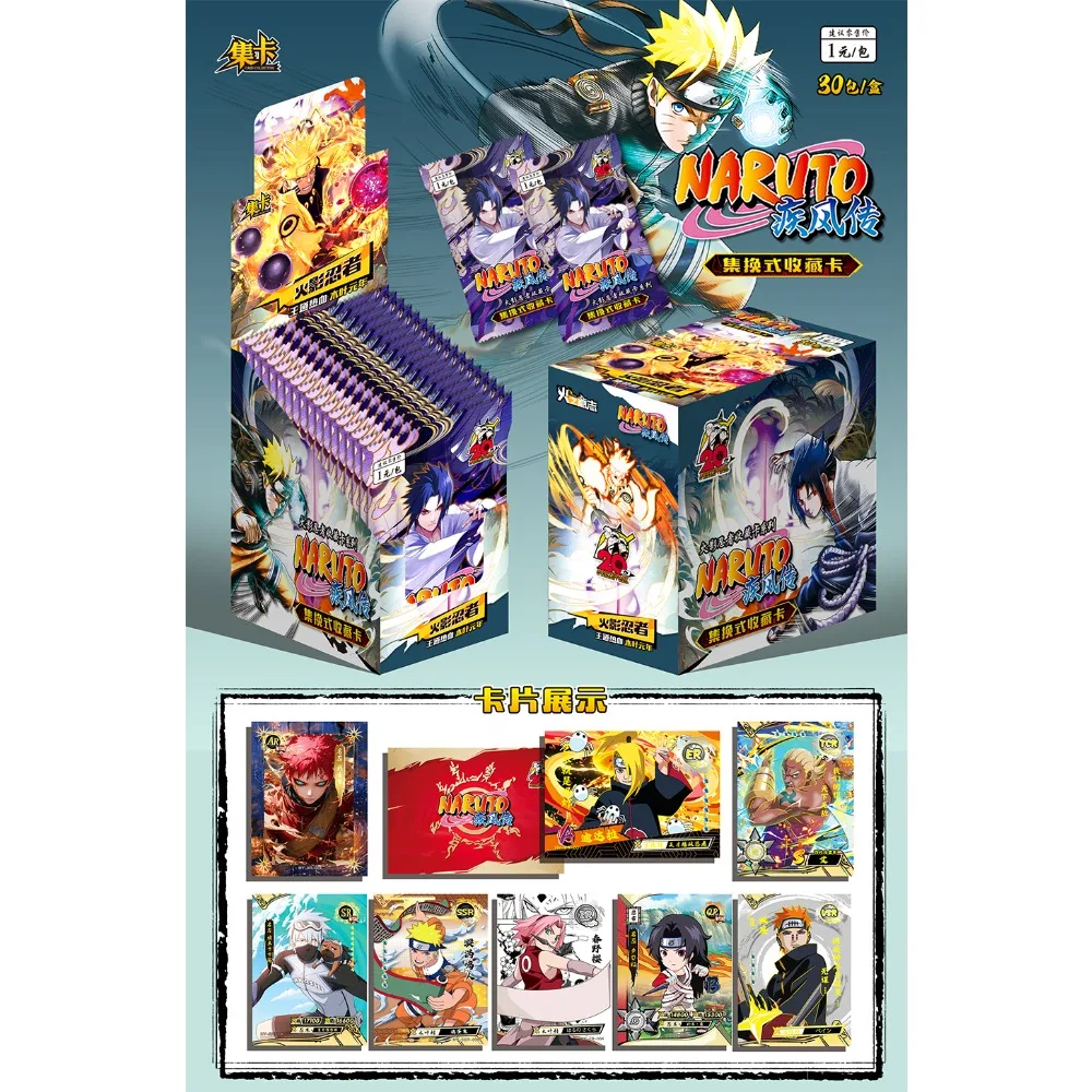 Naruto Shippūden Collection Cards Adventure Hot Blooded Anime Ninja Growth Character Rare Limited Hot Selling Cards Kid Gift Toy