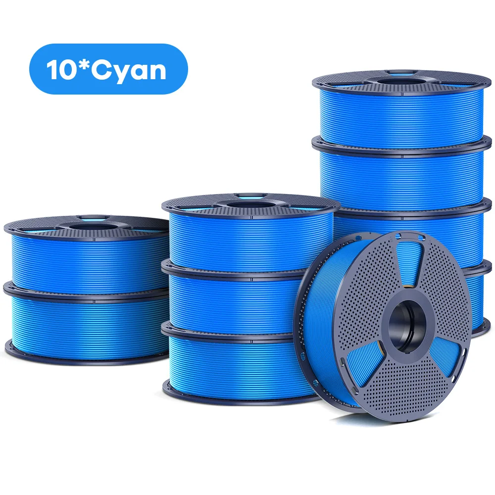 SUNLU PETG Filament 10kg 1,75mm 1 rol/kg (2,2 lbs) Voor 3D-printers Herbruikbare spoel Netjes gewikkeld Print soepel