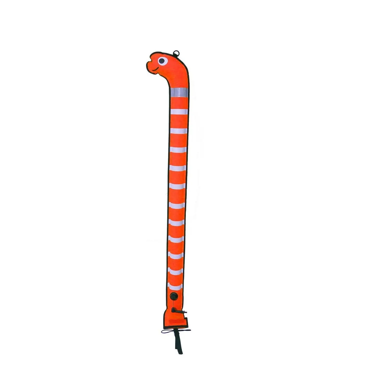 Animal Shape SMB Nylon TPU Coated Garden Eel Buoy High Visibility Inflatable Dive Tube for Scuba Divers, Open Water