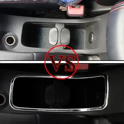 For Chevrolet Cruze 2009 - 2015 Water Cup Holder Cover Frame Cup Decoration Sticker Trim Stainless Steel Accessories