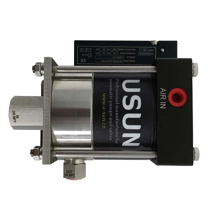 USUN  Model: M220-S  Max 1700 Bar  ultra high pressure pneumatic driven hydraulic pressure testing pump for hose testing