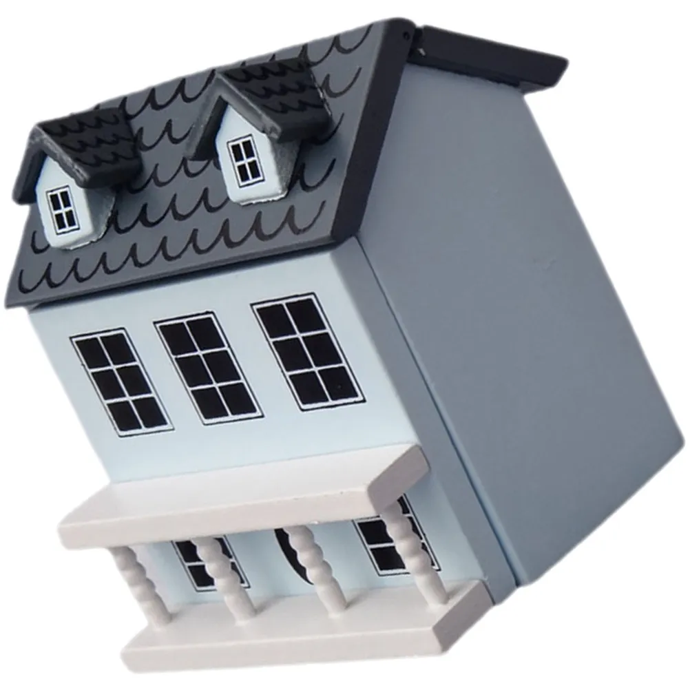 

Creative Mini Wooden House Ornament for Desktop Decor Miniature Garden Cake Easter Decoration Kids Gift Micro Landscape Decor