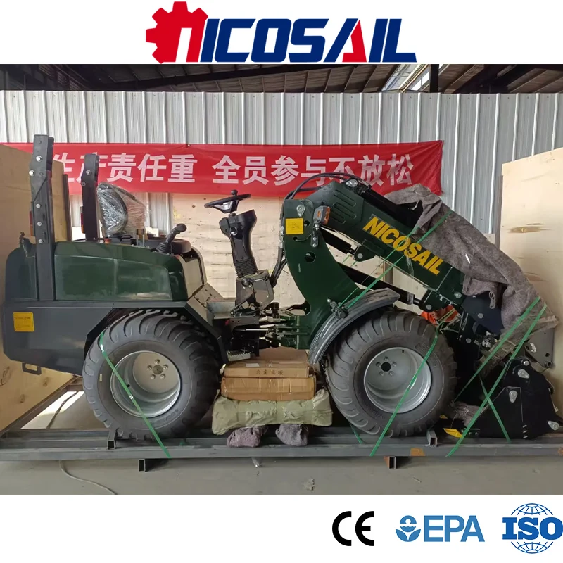 

Nicosail Mini Telescopic Loader Euro 5 CE Certified Compact Telescopic Boom Loader for Farm Garden Construction
