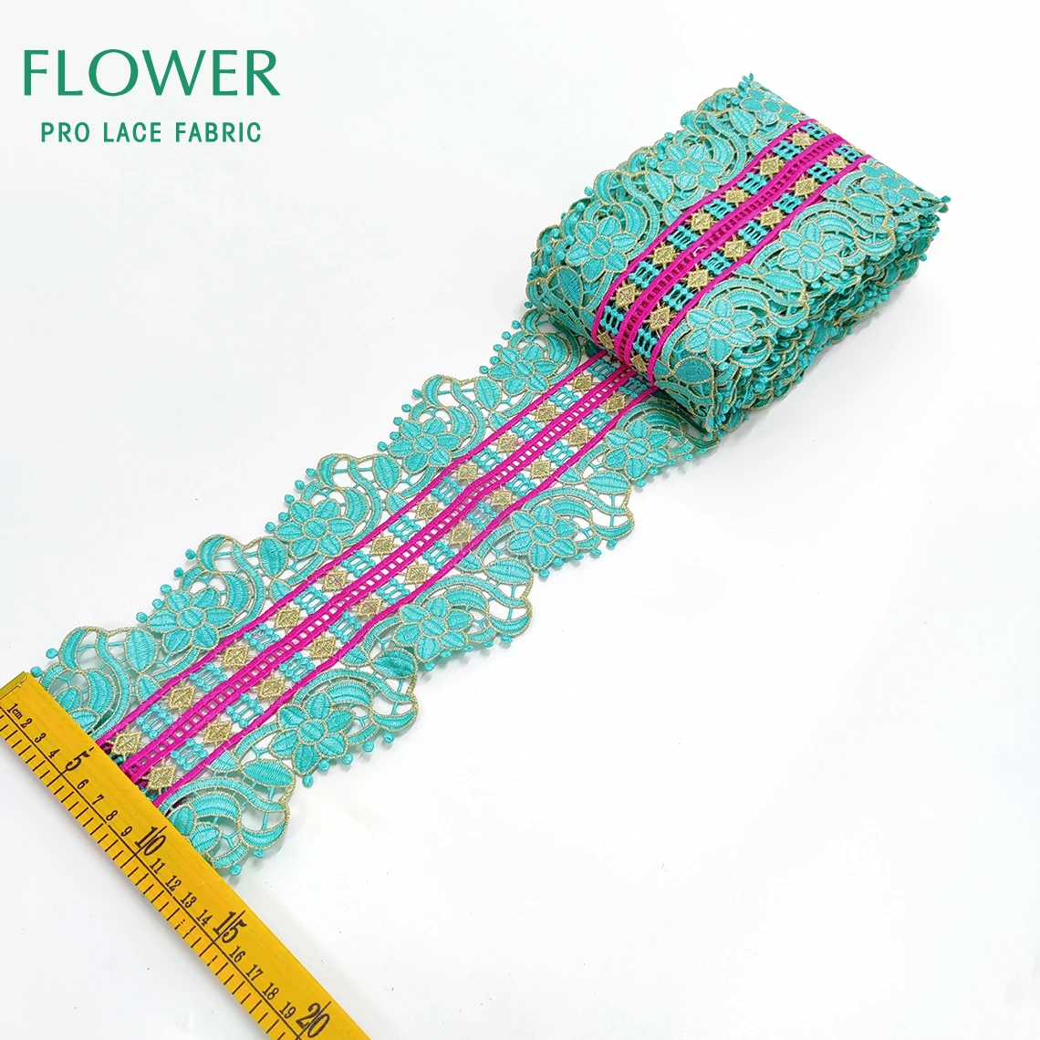 Yellow 3D Vintage Embroidered Ribbon For Crafts For Garment Sewing Birthday Dress Accessories Women Clothing Top Quality Laces