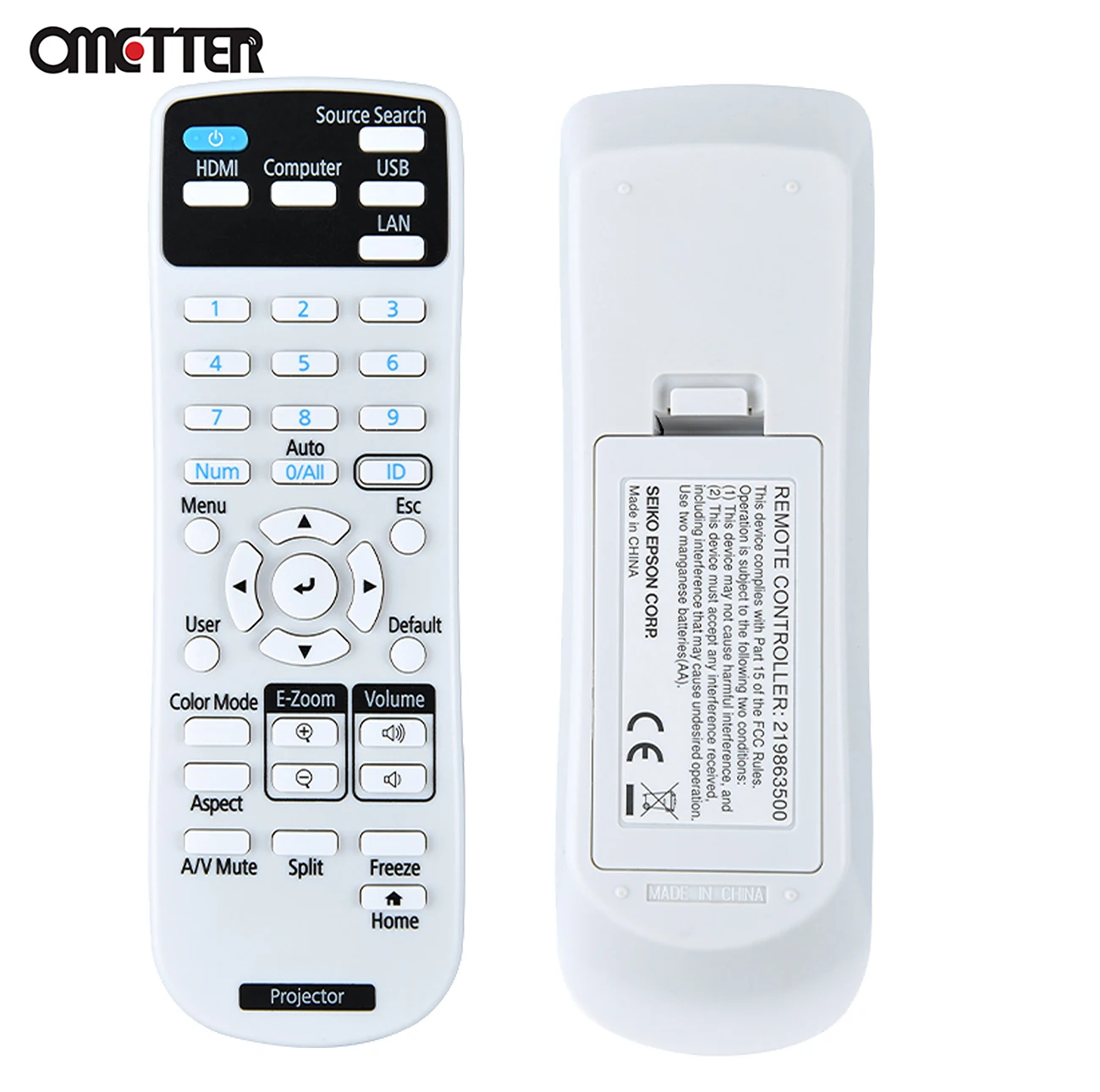 Nuevo Control remoto del proyector para Epson CB-E10 CB-L735U 219735300 EB-L530U EB-L630SU proyector doméstico