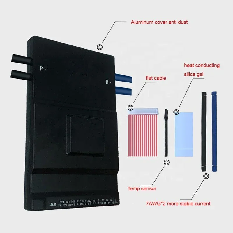 LFP Solar Bms 48v Lifepo4 Batterij 16S 100Ah 150A 200A BMS Ondersteuning Parallelle BT UART KAN Module met WIFI Functie