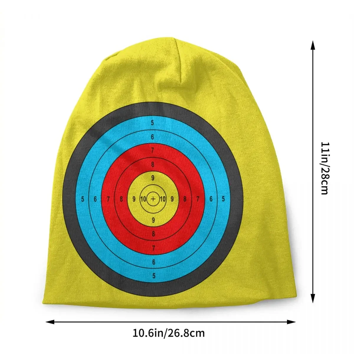 Shooting Target Skullies Beanies Caps Unisex Winter Warm Knitting Hat Adult Archery  Darts Bonnet Hats Outdoor Ski Cap