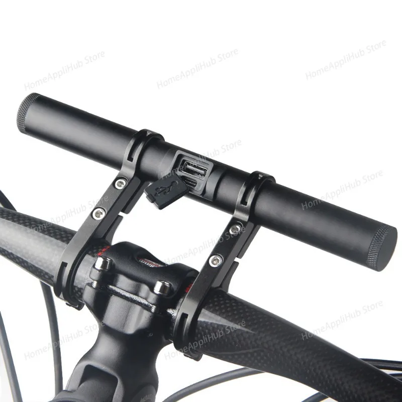 Bicycle handlebar expansion frame,extension frame,lamp, flashlight stand,clamp,cycling equipment,usb can be used as a power bank