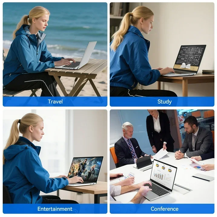 HOT LENO 15.6" Laptop Windows 11 32GB 2TB Intel Core i9 9900 1920*1080 HD Gaming Computer PC Gamer office Ultra Slim Notebook