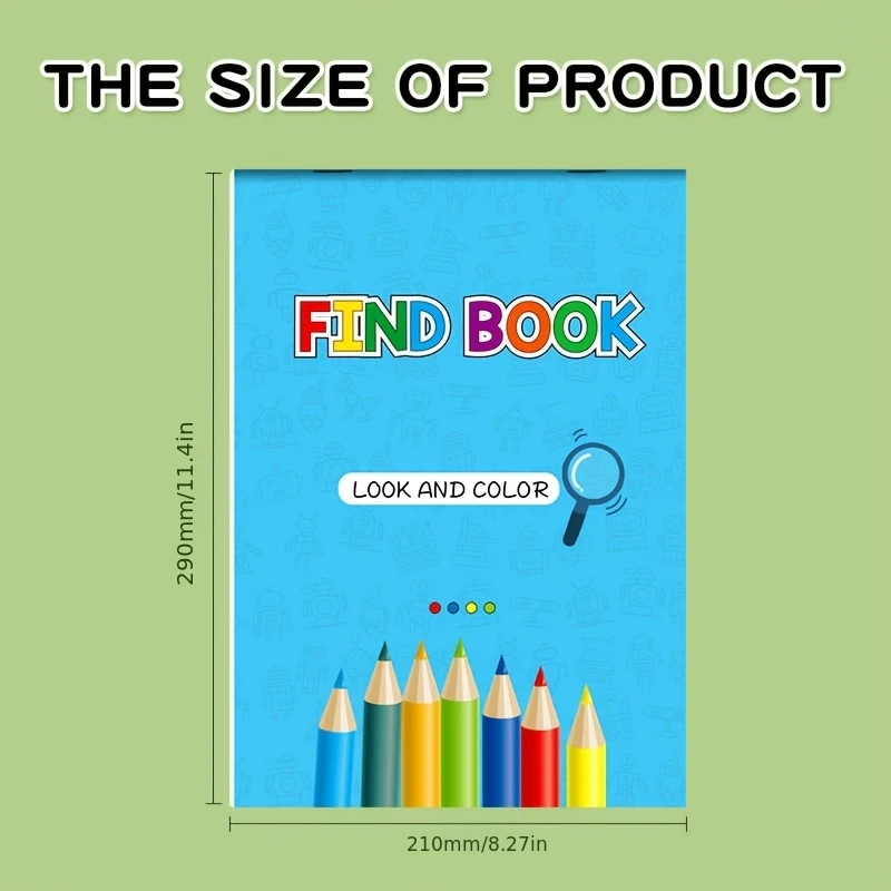 Encontre o mesmo entre 1000 padrões Encontre o mesmo jogo interativo Livro para colorir Livro de desenho divertido 32 páginas Livro de desenho para colorir
